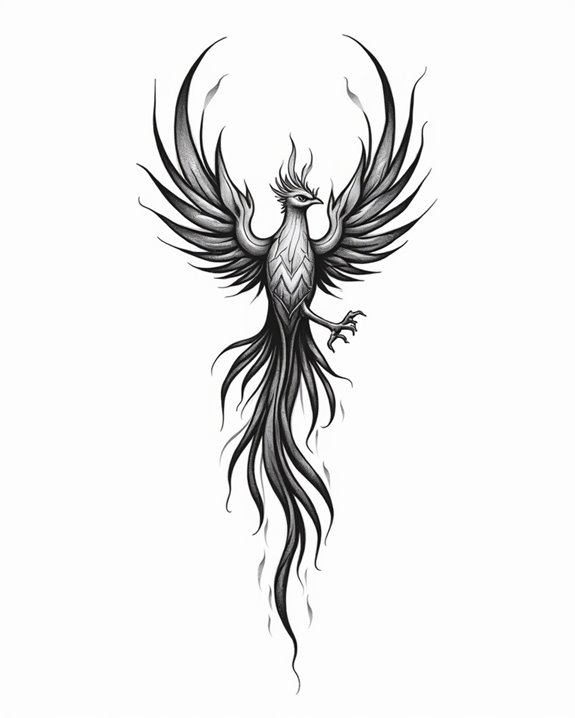 abstract phoenix symbolism art