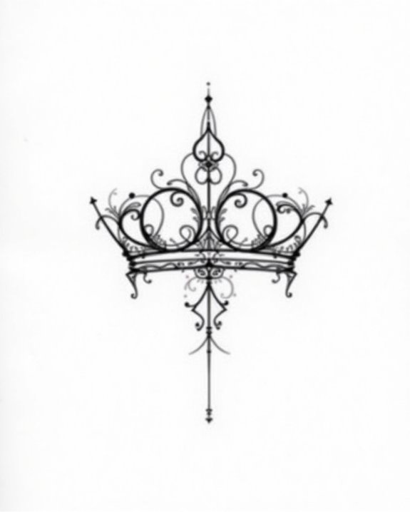 abstract royal line art