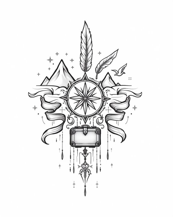 adventure themed tattoo designs