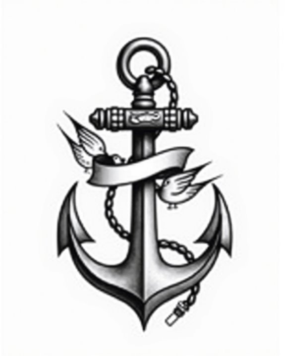 anchored wings symbolize hope