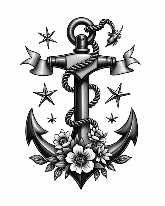 anchors symbolize maritime resilience