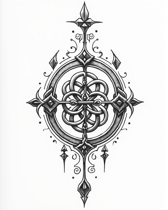 ancient strength symbols tattoo