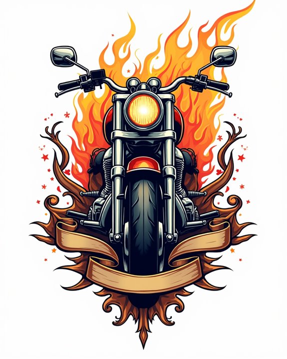 angel demon motorcycle duel