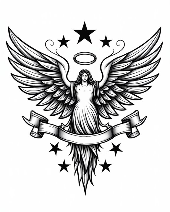 angel guardian tattoo symbolism