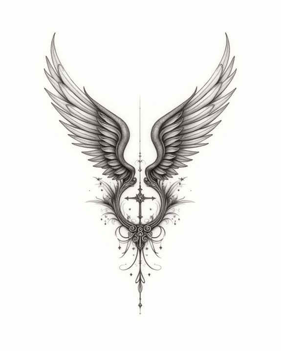 angel wings touch heaven