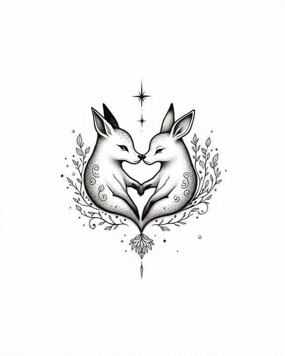 animal friendship tattoos celebrate charm