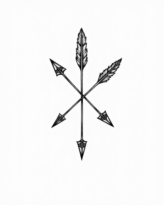 arrows feathers symbolize guidance