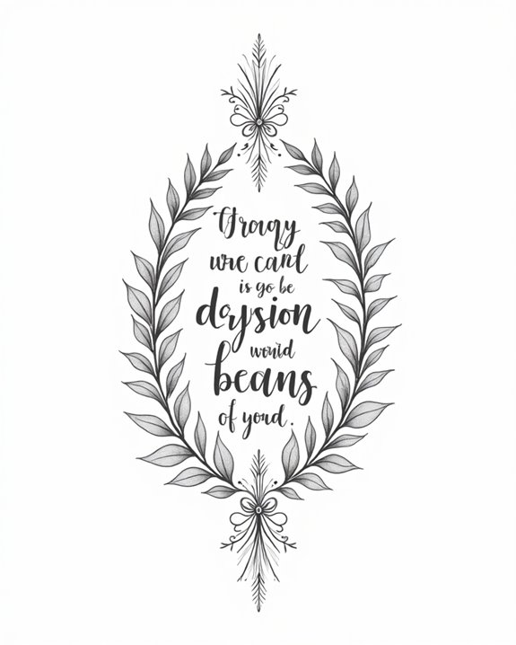 artistic font brings quotes