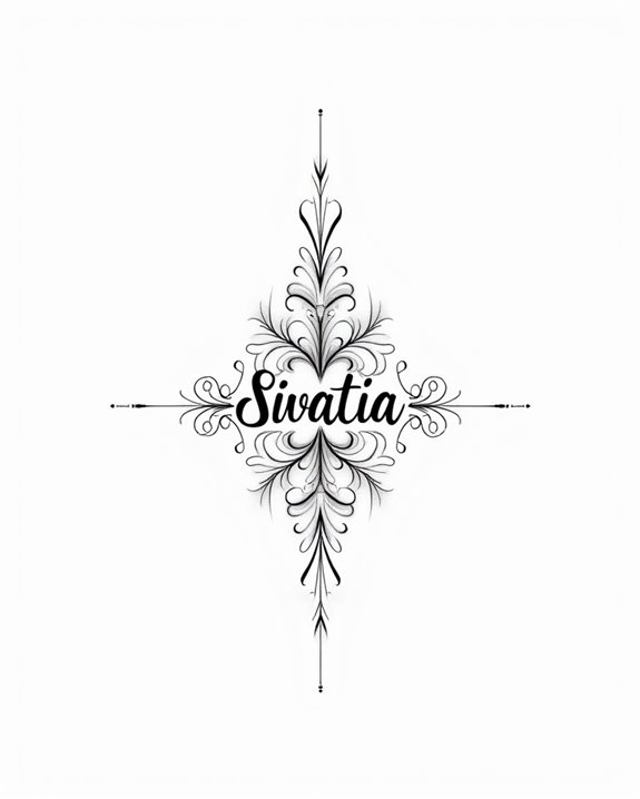 artistic name tattoo designs