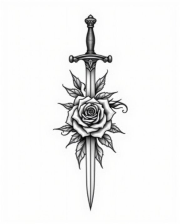balanced symmetrical tattoo design