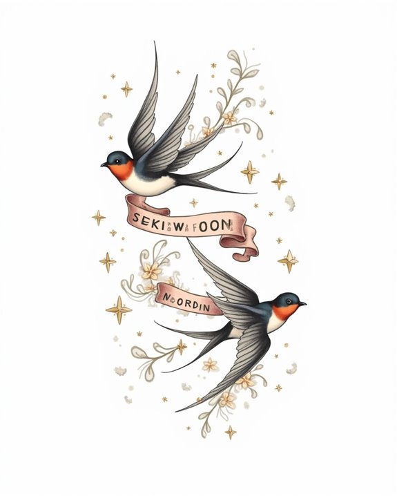 birds in energetic flight