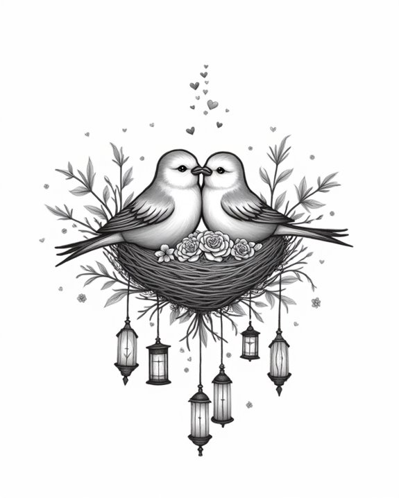 birds nest love devotion