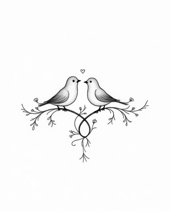 birds whisper gentle love