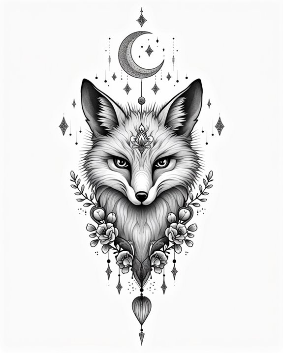 boho paw mandala art