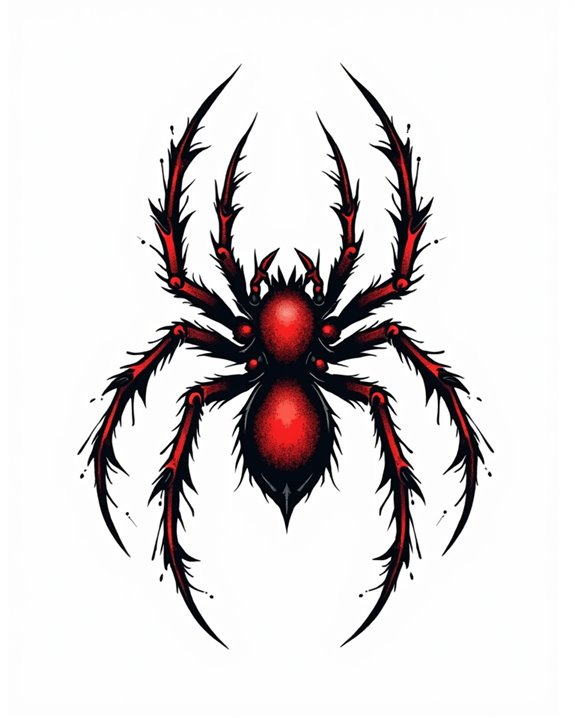 bold black red outlines