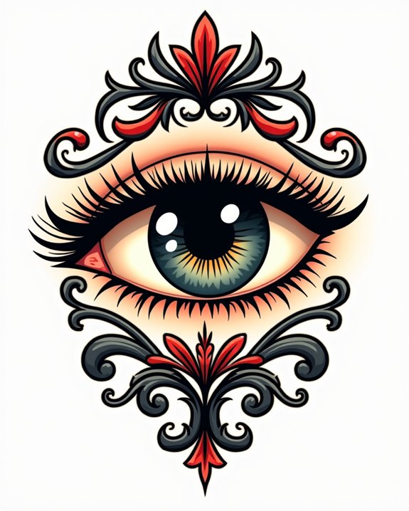 bold cartoon eye expression