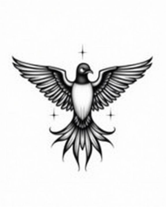 bold clear artistic swallows