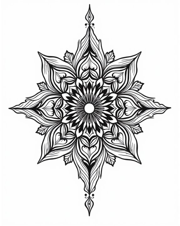 bold colorful forearm mandalas