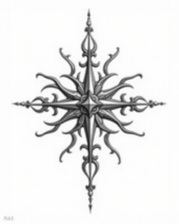 bold cosmic tribal symbols
