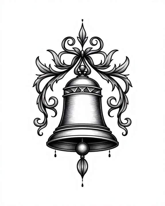 bold crosshatch bell symbol