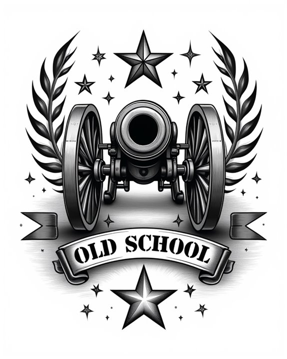 bold detailed artillery tat