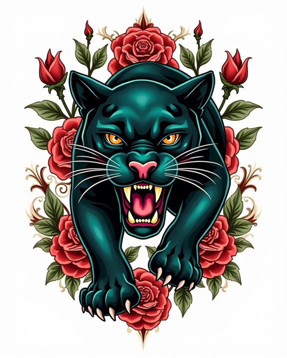 bold fierce symbolic design