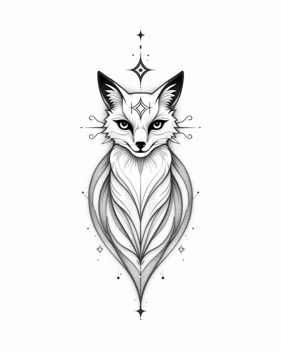 bold geometric animal tattoos