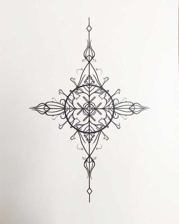 bold geometric arm patterns
