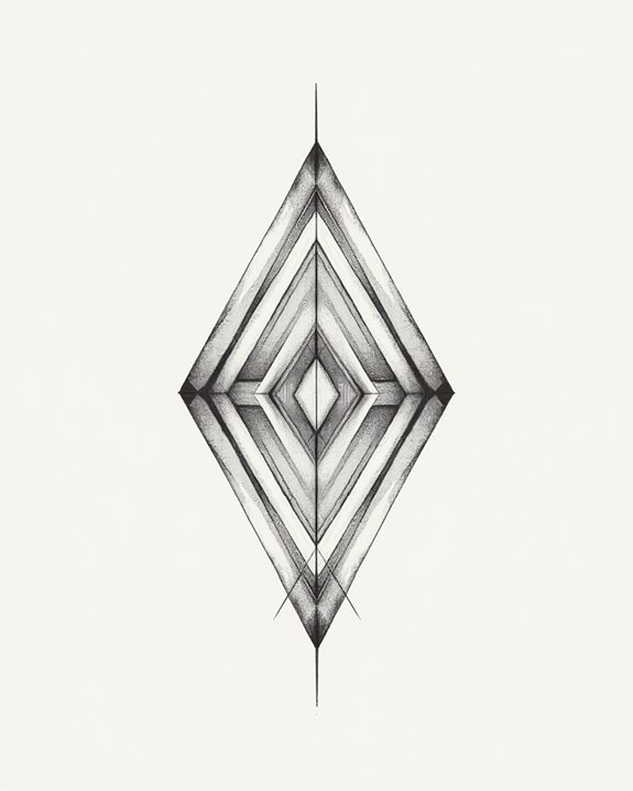bold geometric forearm tattoos