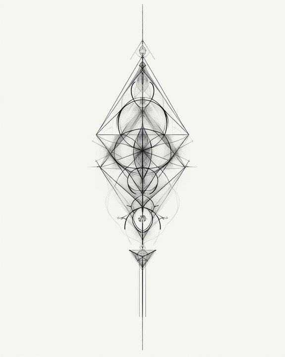 bold geometric symmetry contrast