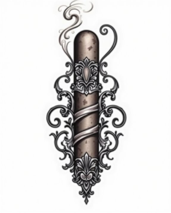 bold intricate cigar art