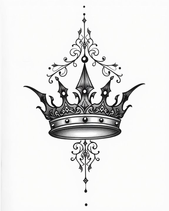 bold masculine crown design