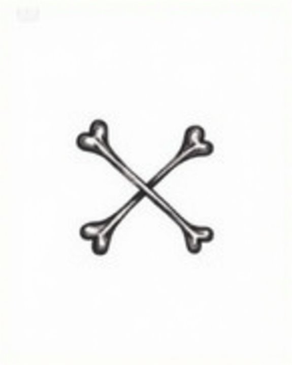 bold minimalist bone symbol