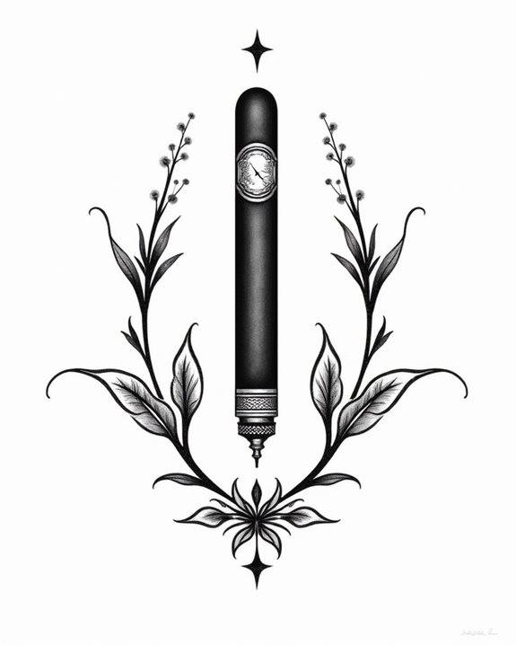 bold minimalist cigar silhouette