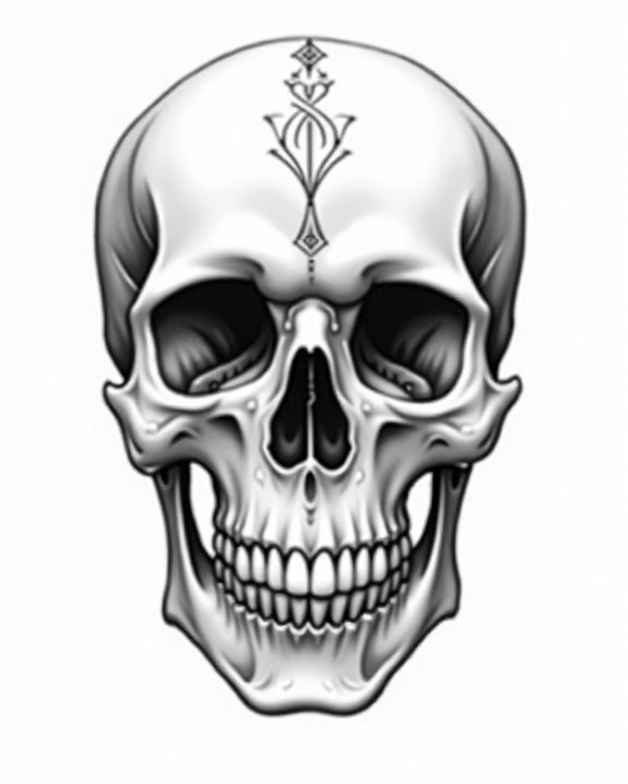 bold minimalist skull design