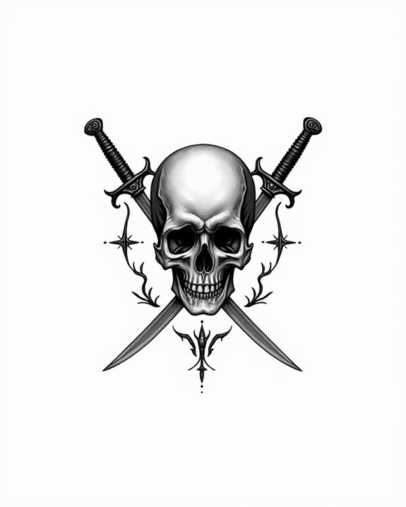 bold mortality symbol