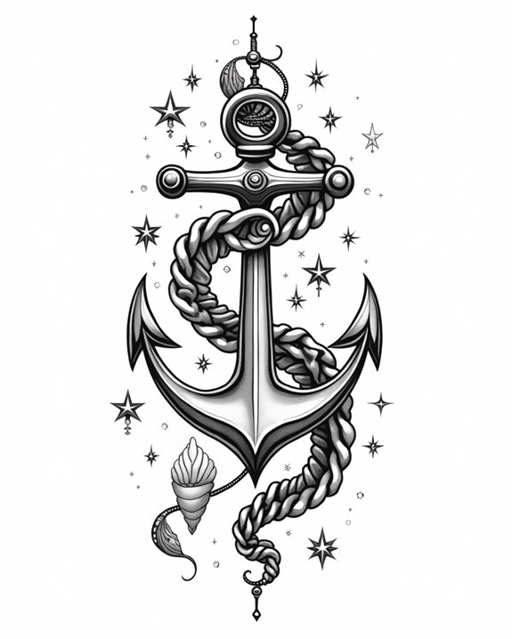 bold nautical voyage symbol