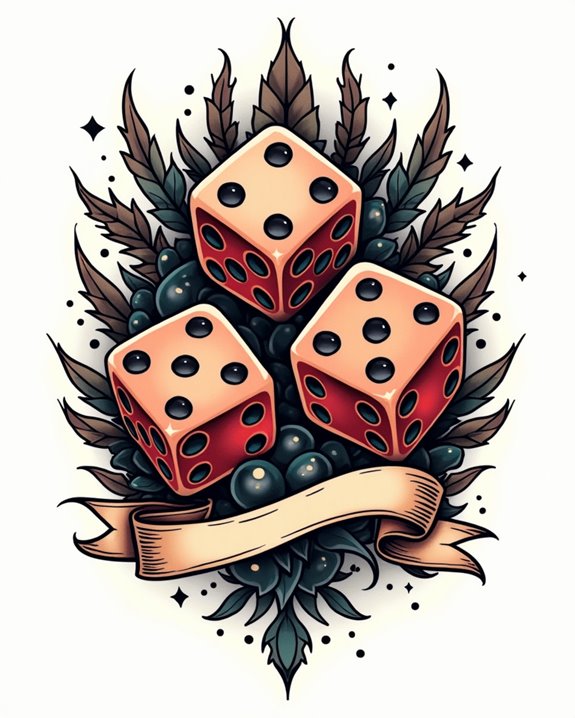bold rebellious gambling symbols