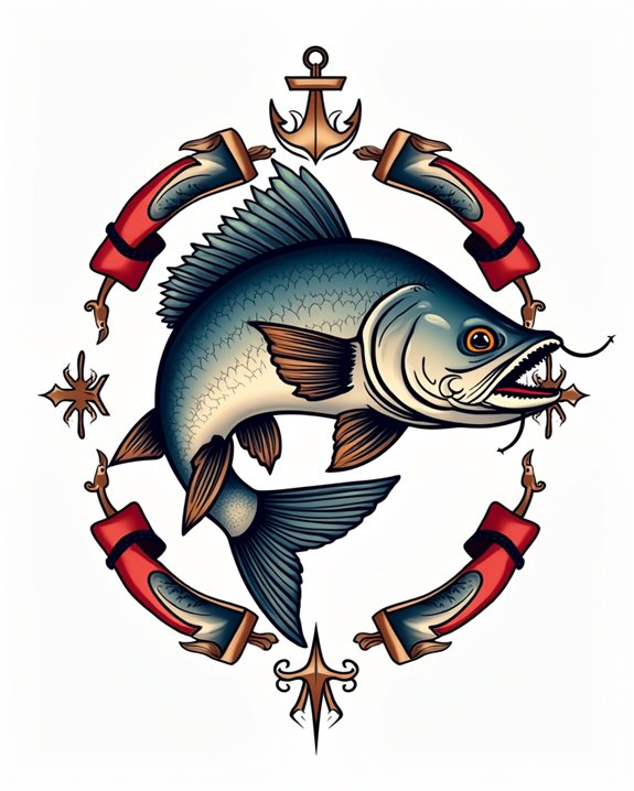 bold resilient fish symbol