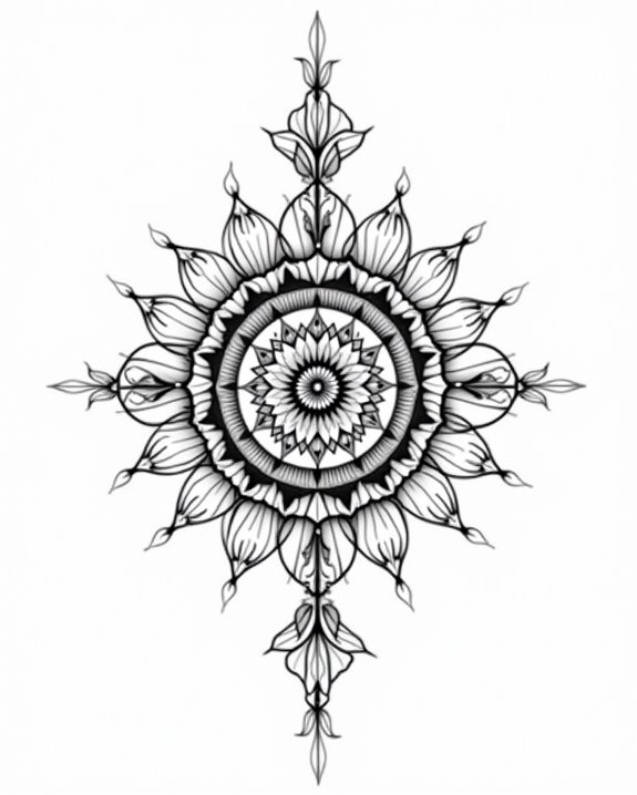 bold sacred pattern display