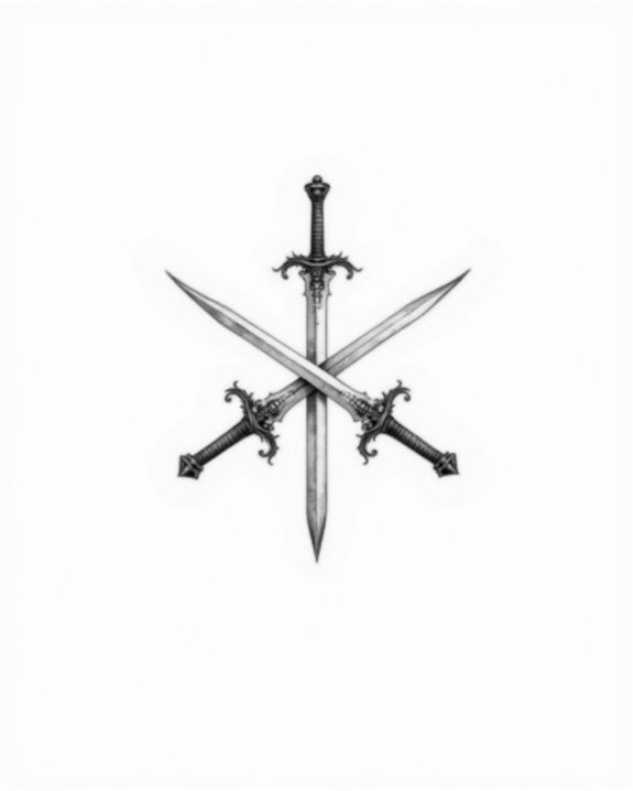 bold simple sword design
