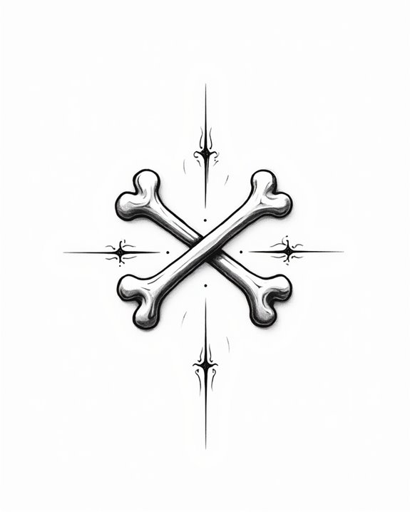 bold skeletal art statement
