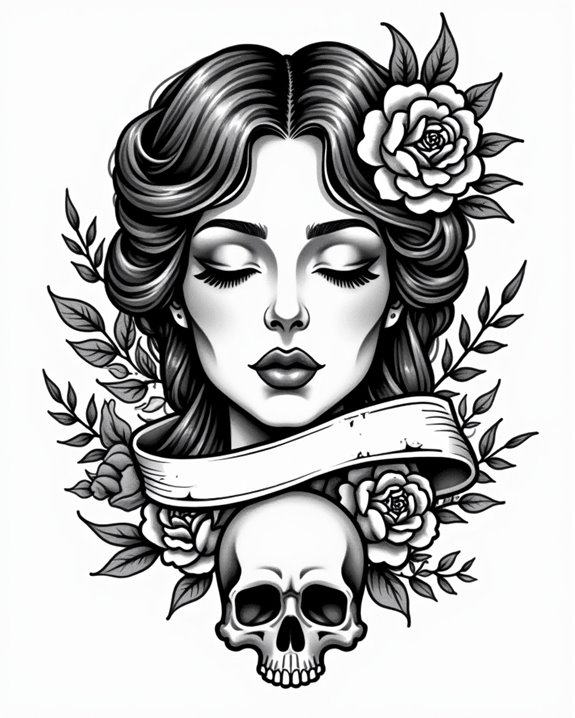 bold skull empowerment art
