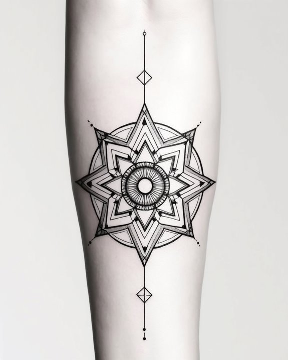 bold symmetrical geometric artistry
