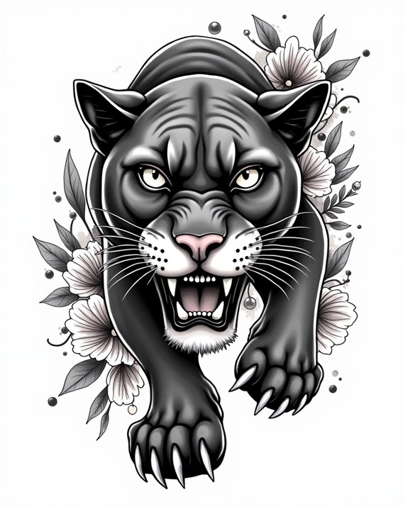 bold timeless panther design