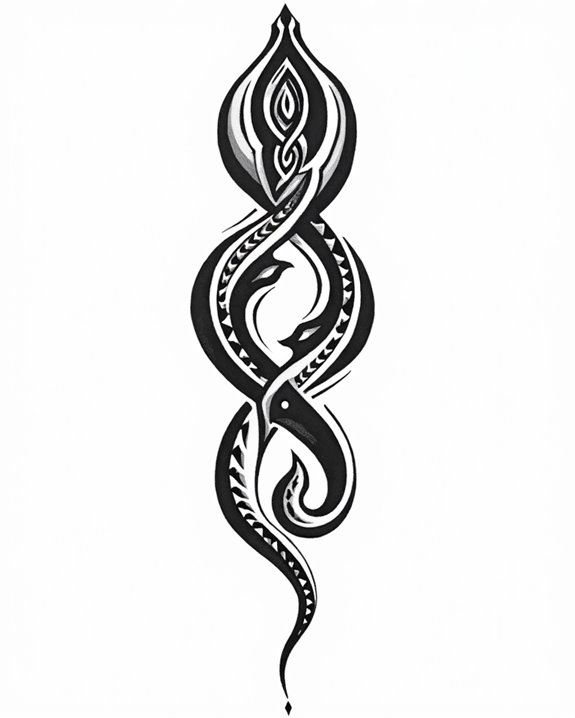 bold tribal snake patterns
