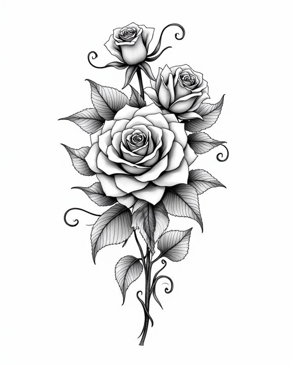 bold vintage floral symbolism