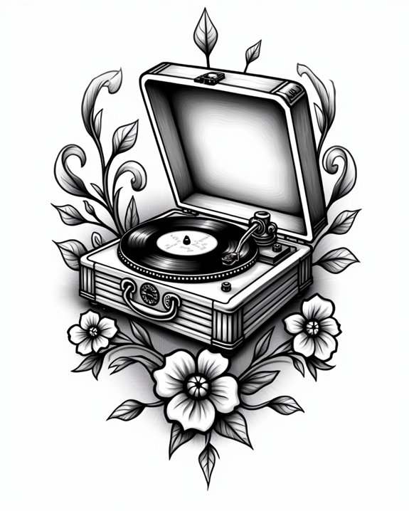 bold vintage music art