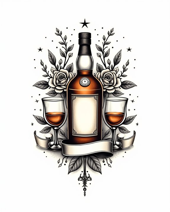 bold vintage whiskey artwork