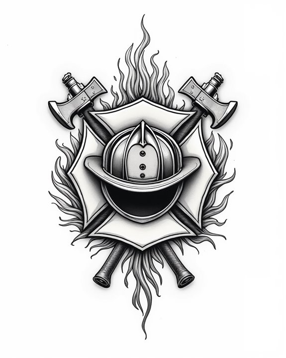 bravery in firefighter symbols